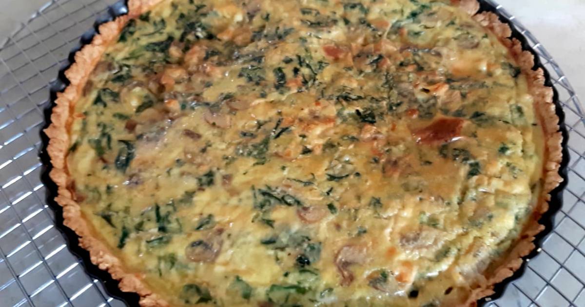 Baby Bella Mushroom and Spinach Quiche: A Wholesome Embrace of Earthy Goodness
